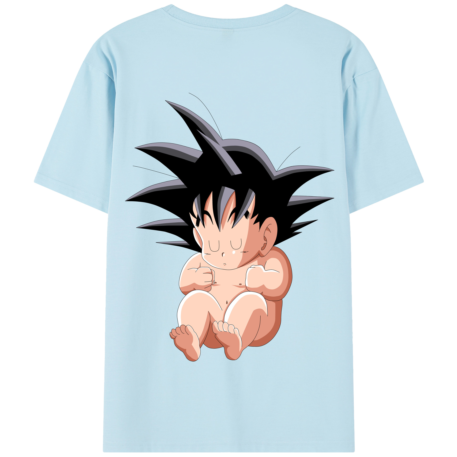 （画像用） ドラゴンボール 孫悟空（そん ごくう）Son Goku カカロット DRAGON BALL Kakarotto 綿100％半袖Tシャツ（背面プリント）